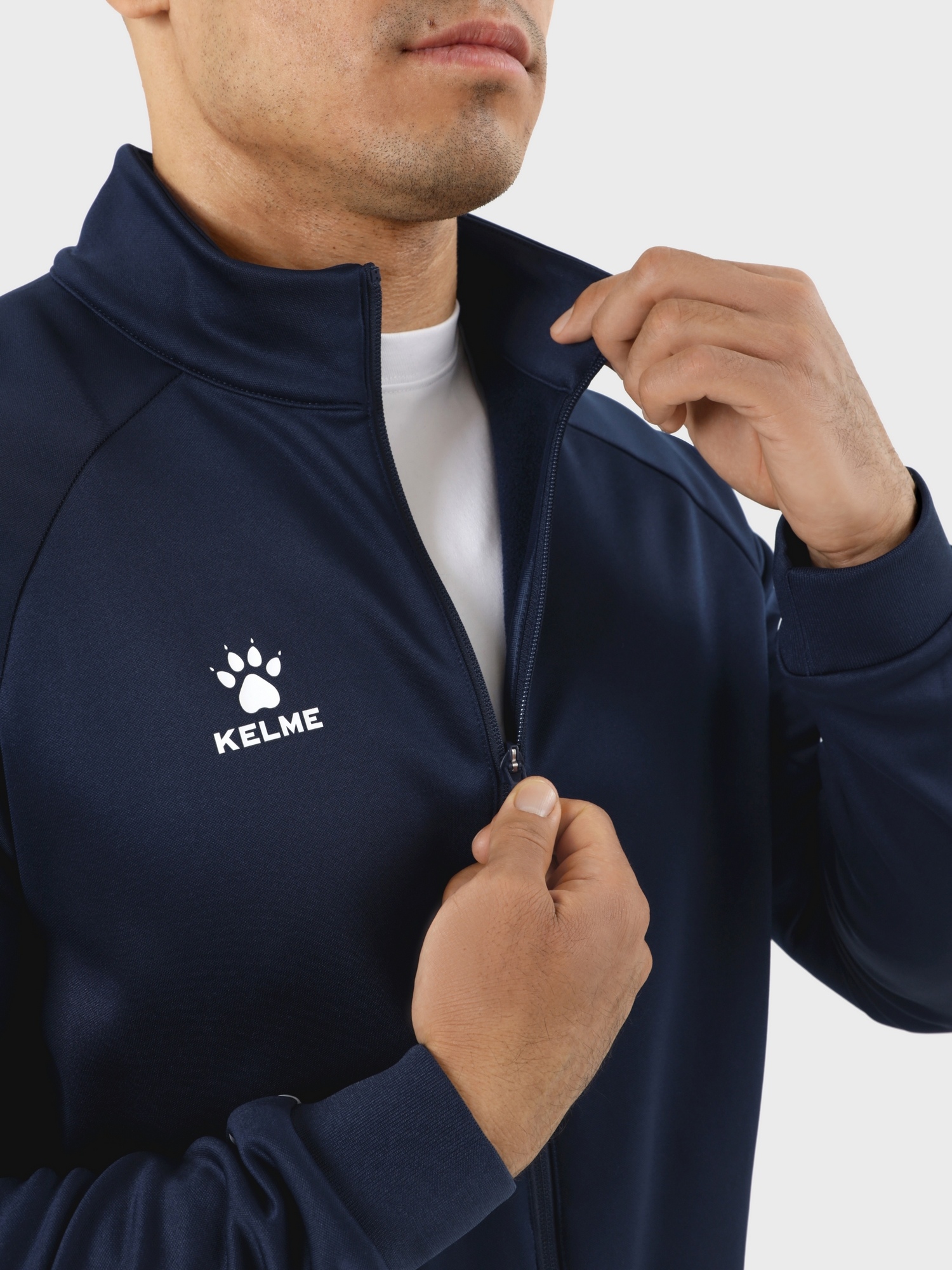 Олимпийка Kelme Knitted Jacket (plus Fleece) 7461WT1143-416 Dark Blue