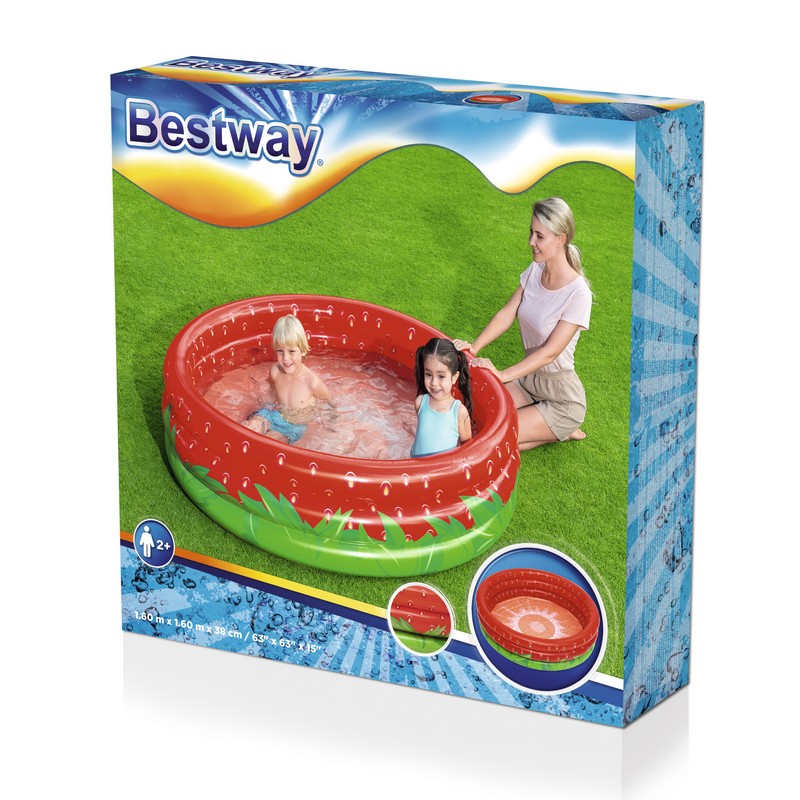 Детский надувной бассейн Bestway Сладкая клубничка 160x38 см 51145