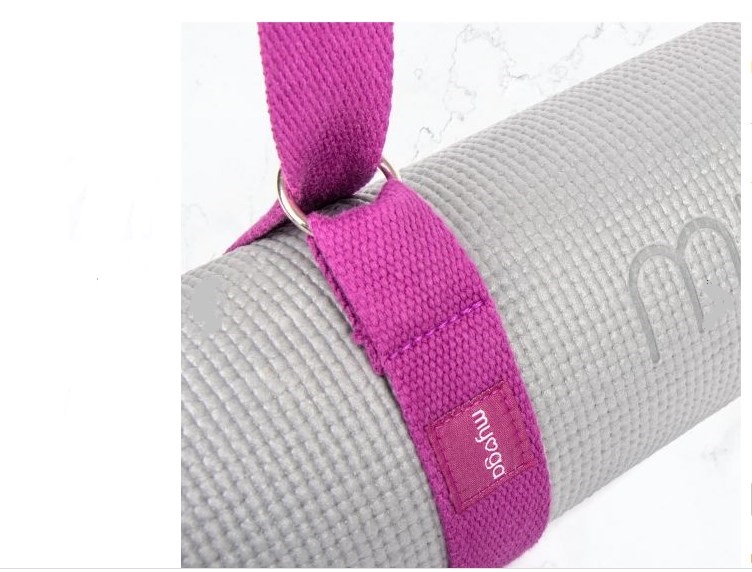 Ремень для йоги 180 см Yoga Belt and Sling 2 in 1 Myga RY1135 сливовый