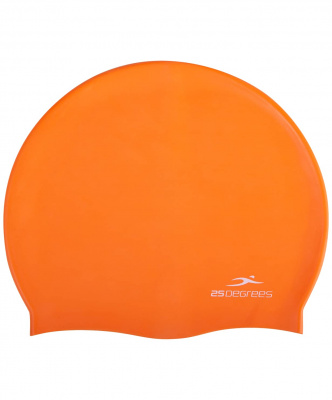 Шапочка для плавания 25DEGREES Nuance Orange, силикон, детский