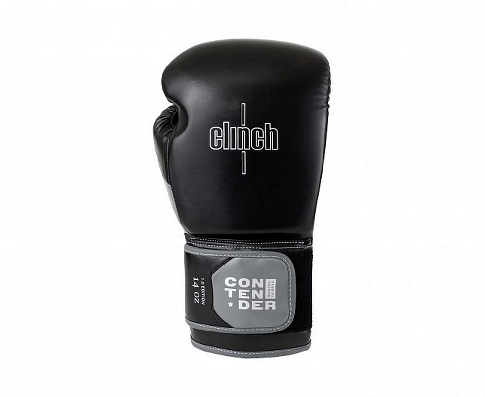 Перчатки боксерские Clinch Contender C184 черно-серый