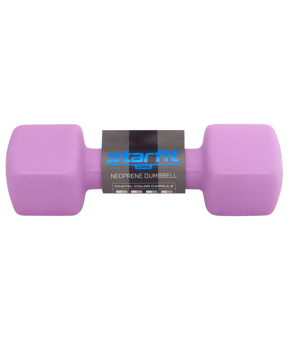 Гантель неопреновая Star Fit DB-201 4 кг, фиолетовый пастель