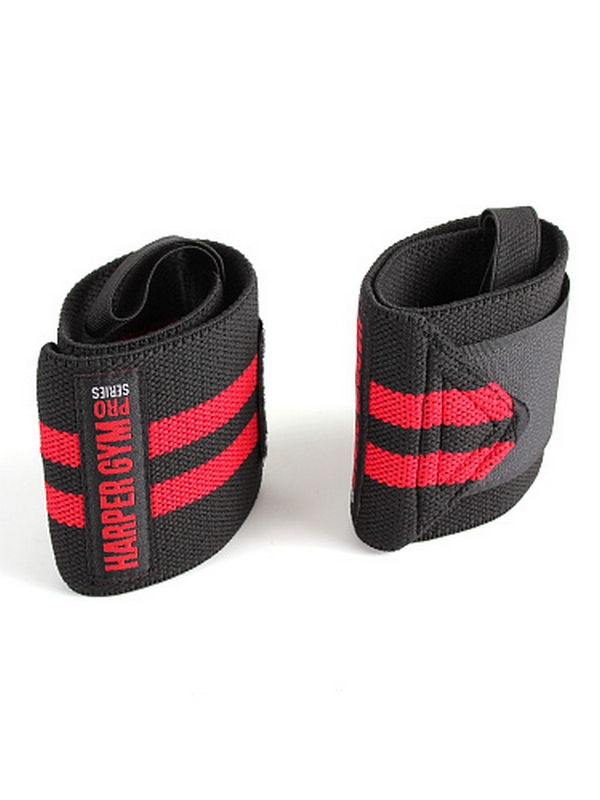 Суппорт запястья эластичный (пара) Harper Gym Pro Series NT50283 черный\красный