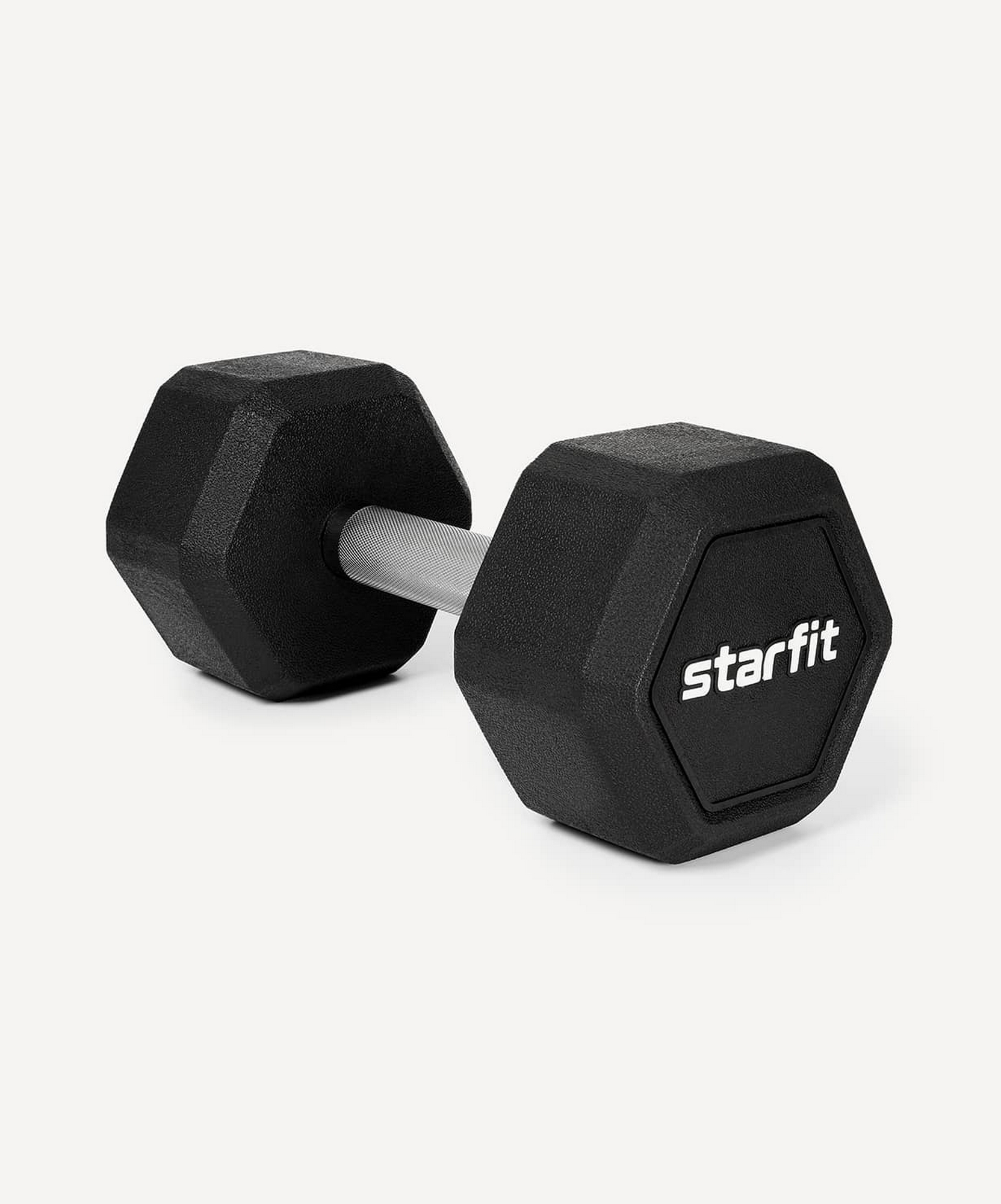 Гантель гексагональная 14кг, обрезиненная Star Fit DB-301PRO черный