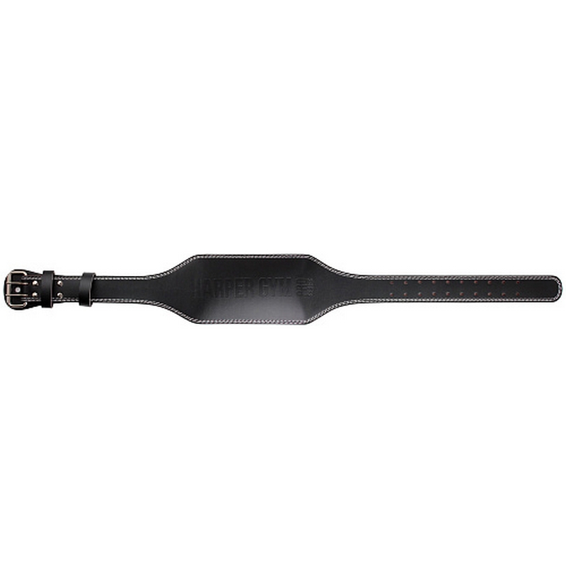 Пояс для тяжелой атлетики (широкий) черный иск. кожа ПУ Harper Gym Pro Series NT50431 черный