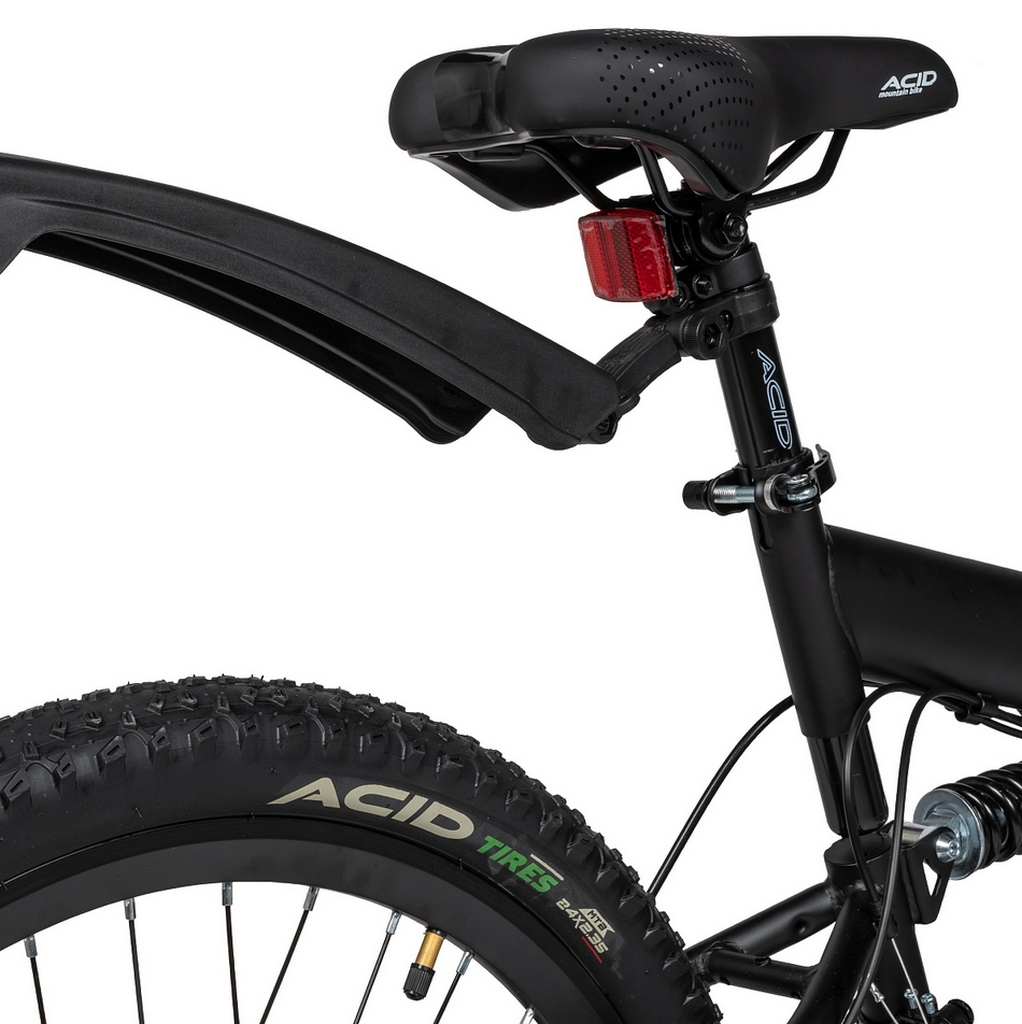 Велосипед 24" Acid F 440 D 2026 056319 Black Flat\Neon Green