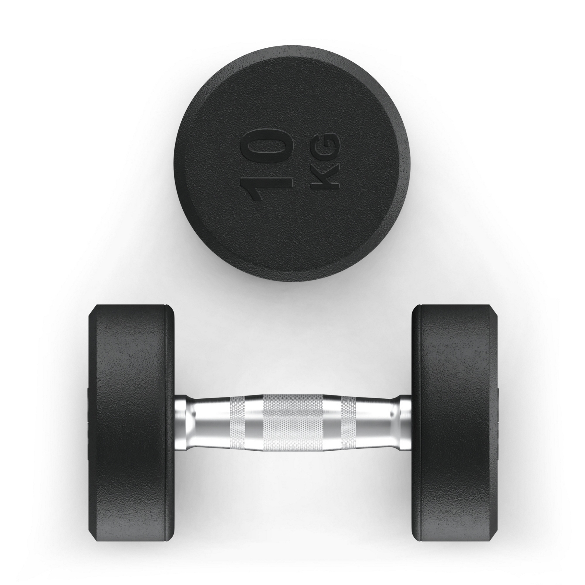 Гантель круглая обрезиненная 10 кг UnixFit PRO DBRND10PBKx2 2 шт