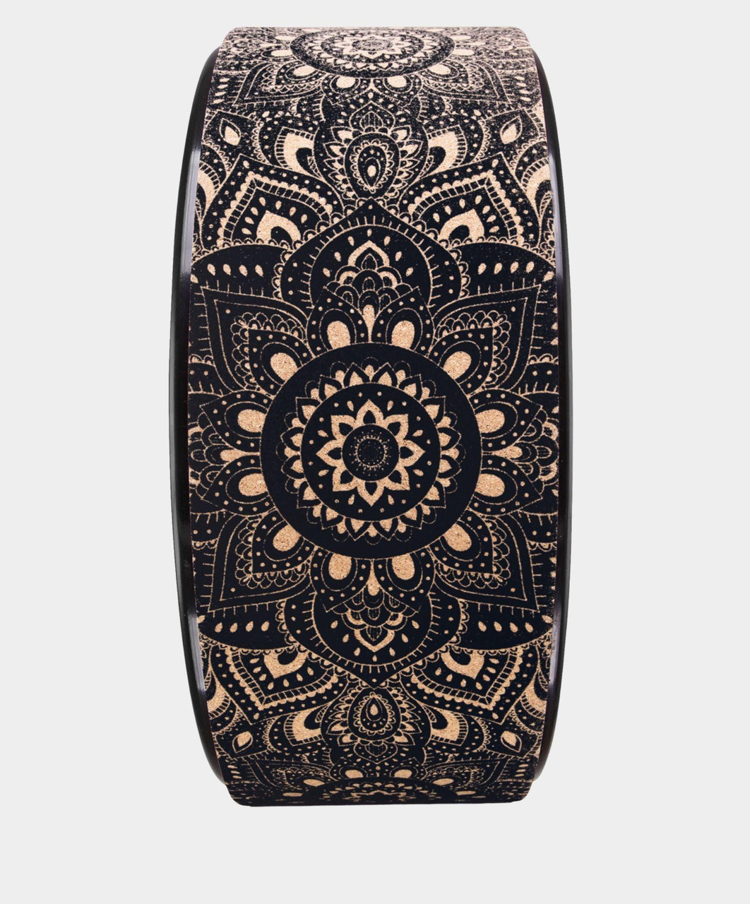 Кольцо для йоги 32x12,7 см, пробка YOGA DESIGN LAB Yoga Wheel Cork WH-Cork-Mandala Black