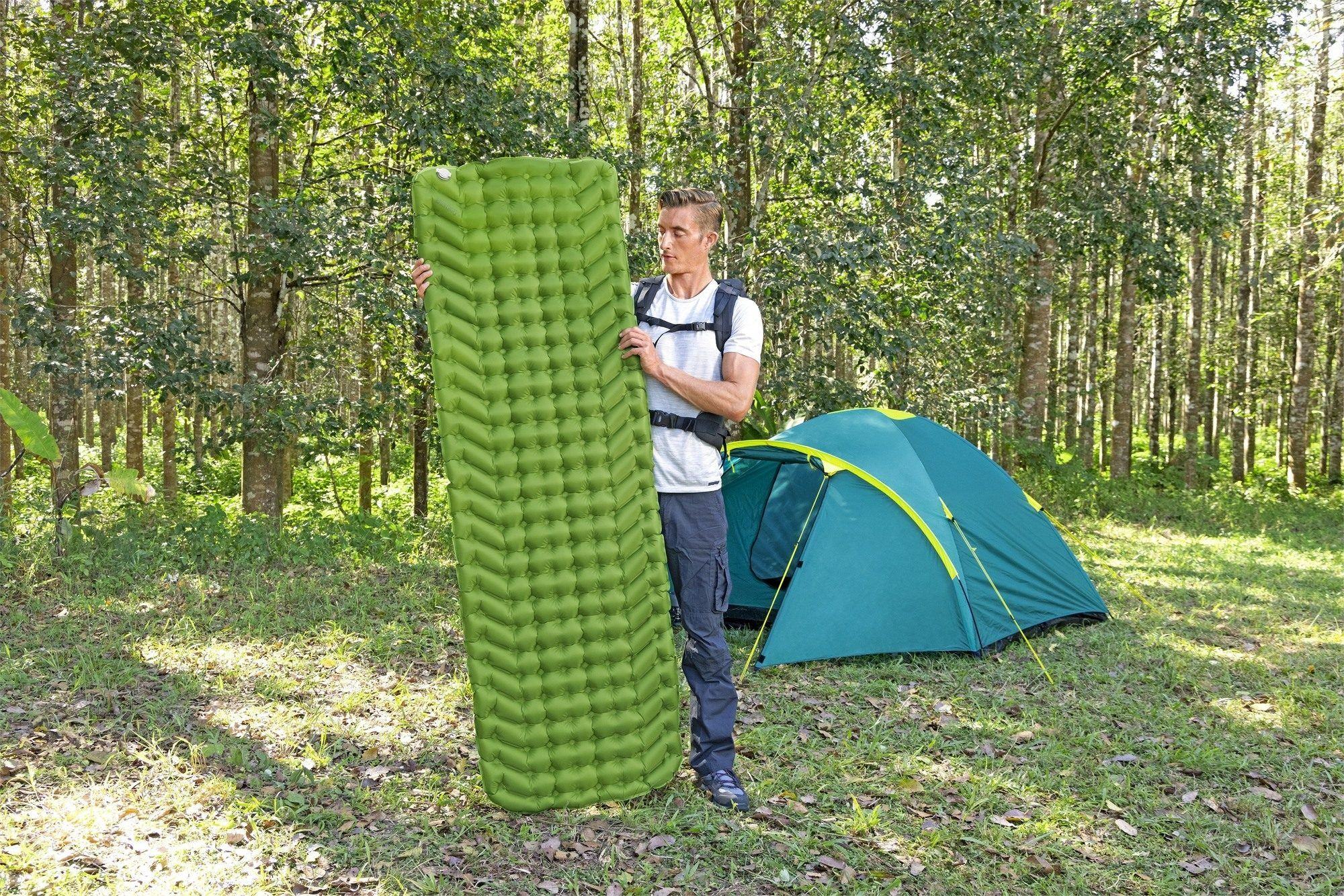 Надувной спальный коврик каремат 188x58,5x6,5см Bestway WanderLite 69615