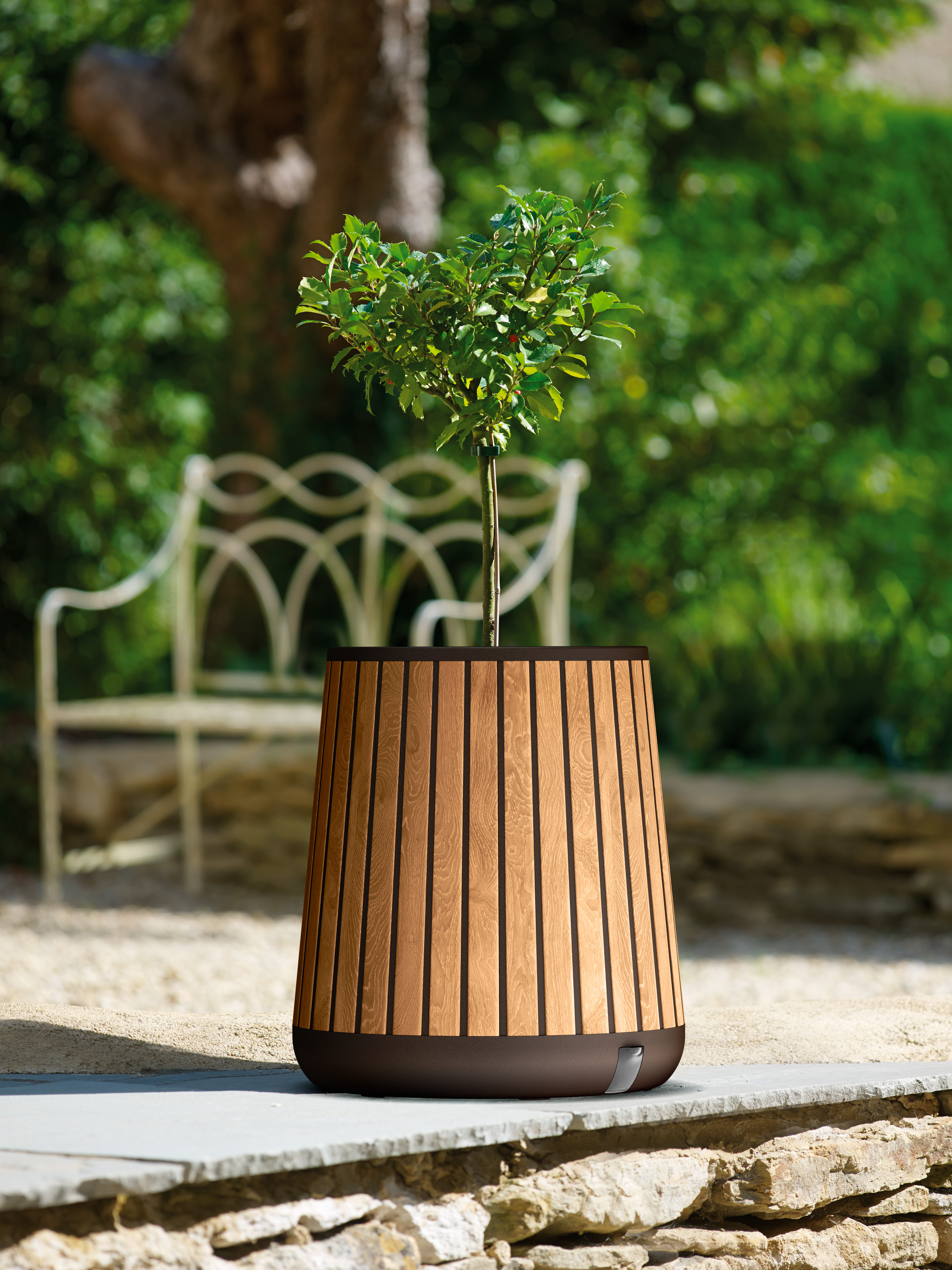Кашпо-Грядка коричневое DECO CONIC PLANTER