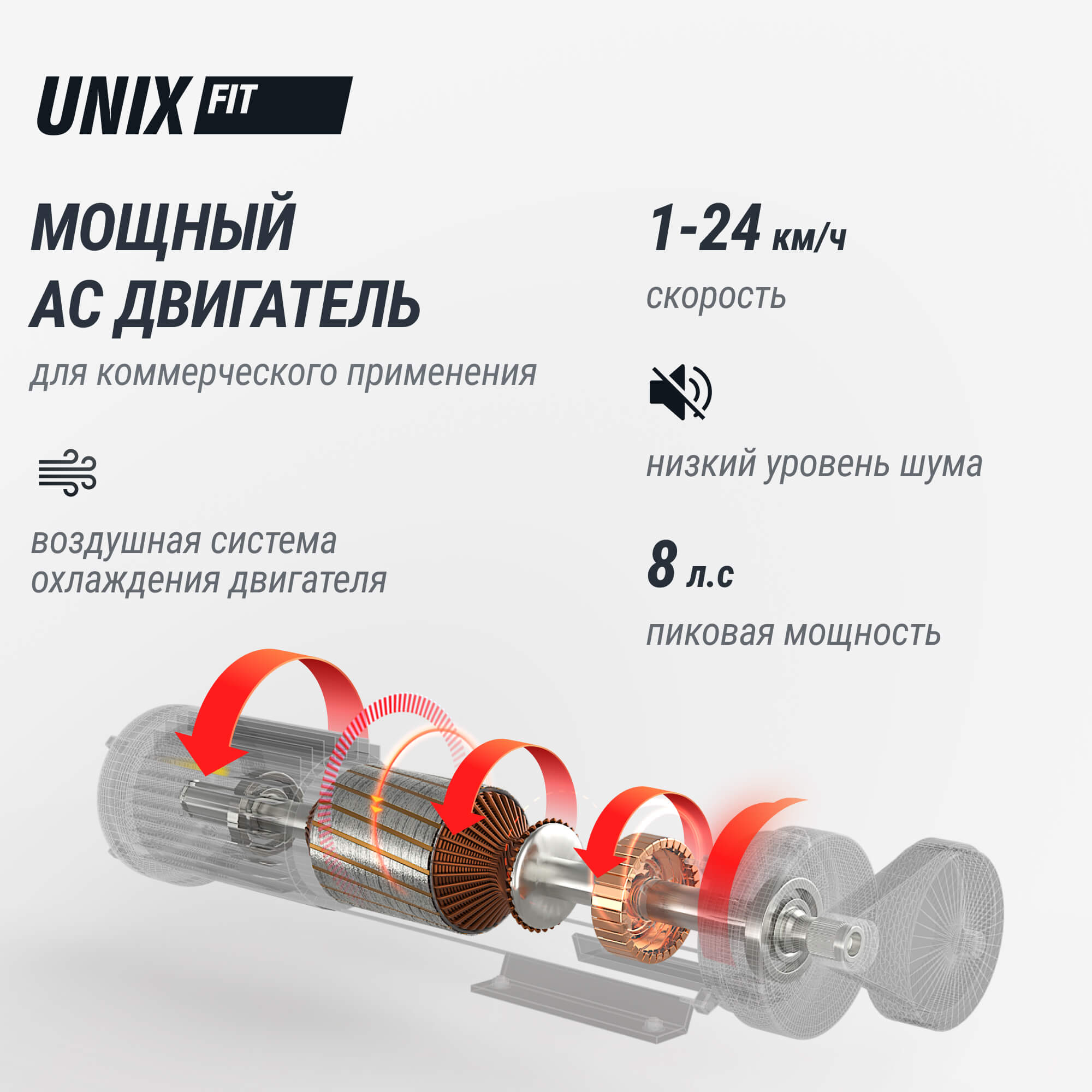 Беговая дорожка (21" TFT) UnixFit T-1520 PRO TDT1520PRO21