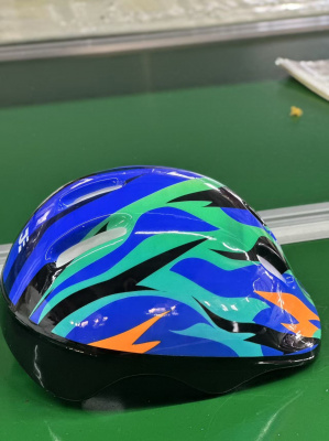Набор (шлем, защита) Alpha Caprice JE-HP-B880 blue-green