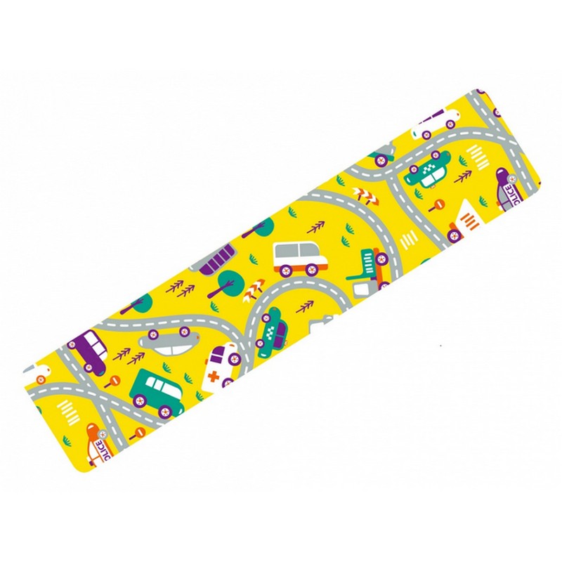 Кинезио тейп BBalance KIDS 5x500 см Машинки желтый