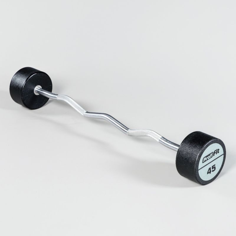 Набор изогнутых полиуретановых штанг LEVEL 35-55кг (шаг 5 кг, 5 шт) Profi-Fit