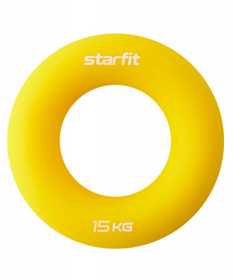 Эспандер кистевой Star Fit Кольцо, d8,8 см, 15 кг, силикогель ES-404 желтый