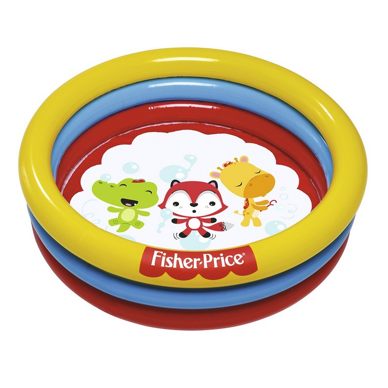 Бассейн надувной Bestway Fisher Price 91x91х25 см 93501 (25 шариков)