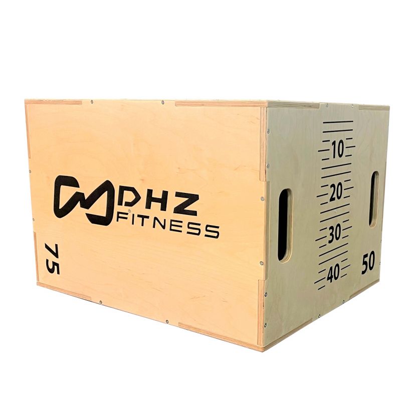Универсальный Plyo Box 3 в 1 со шкалой наклона (фанера) 50х60х75 см DHZ