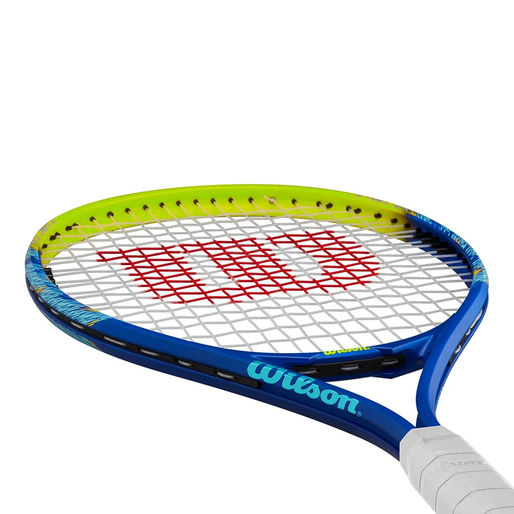 Ракетка для большого тенниса,для любитерей, алюминий, со струнами Wilson Impact Gr3 WR198910U3 сине-салатовый