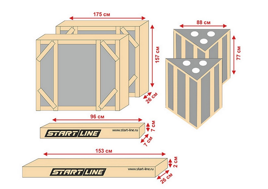 Теннисный стол Start Line City Power Outdoor 60 мм (бетон), с сеткой