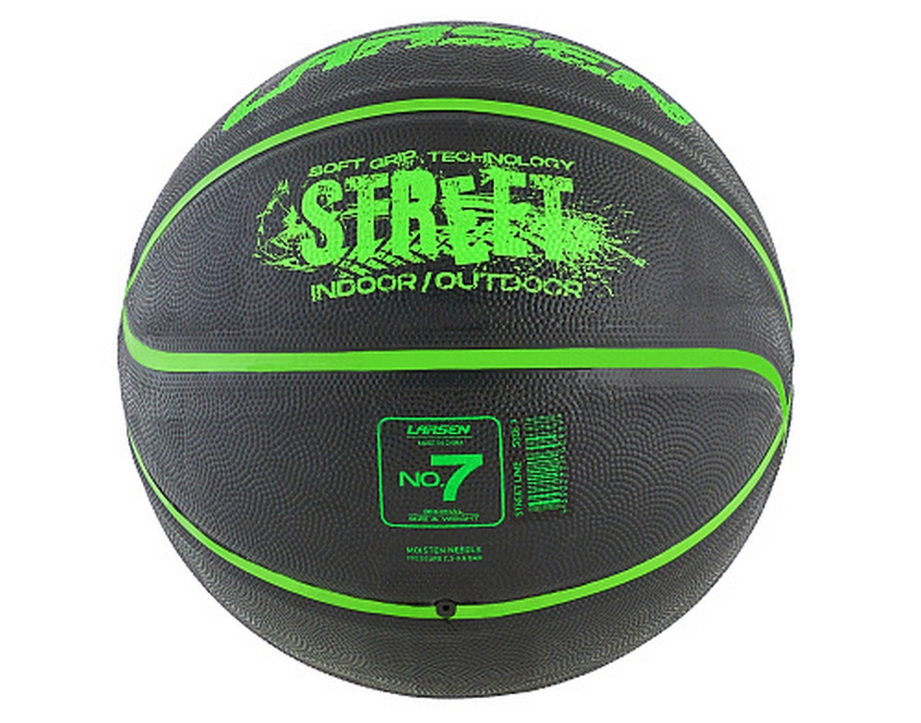 Мяч баскетбольный Larsen Street Lime р.7