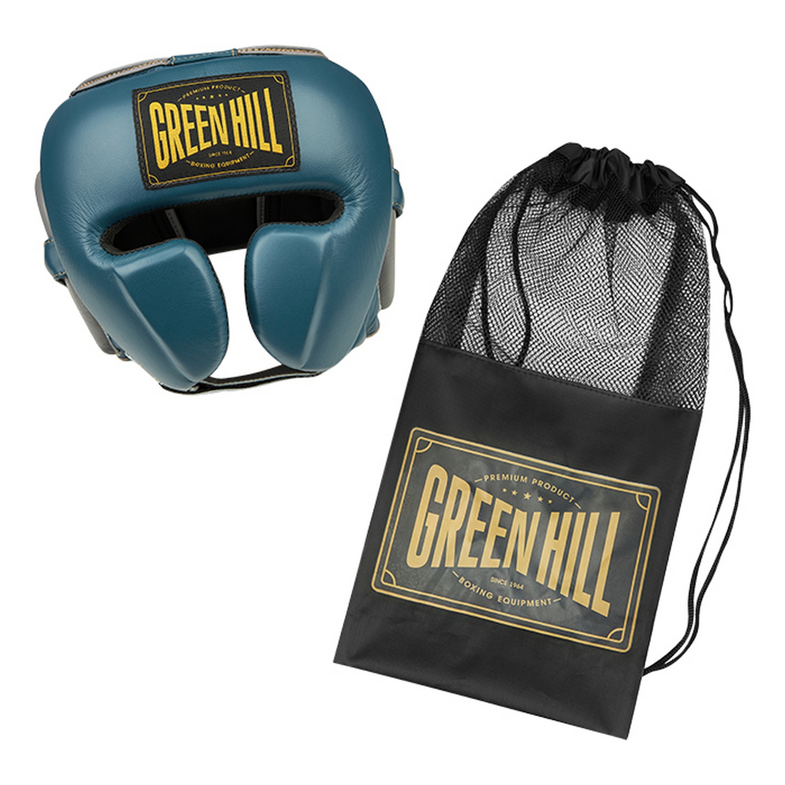 Боксерский шлем Green Hill AZTEC THBHMX-57 синий\серый
