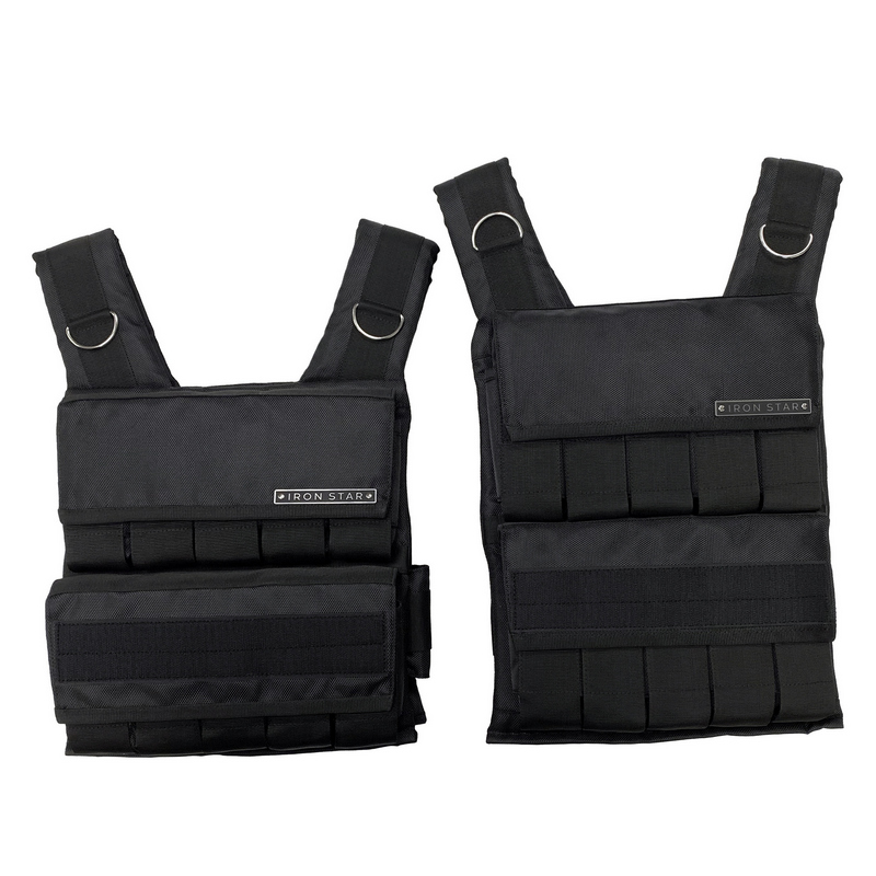 Жилет с отягощением IRON STAR Shtorm 25 кг, черный