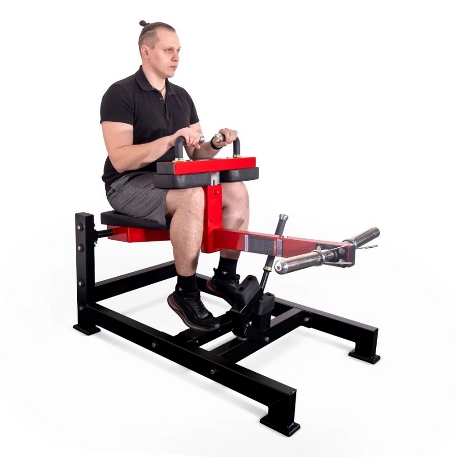 Голень сидя Protrain черно-красный PP123 | Premium Fitness