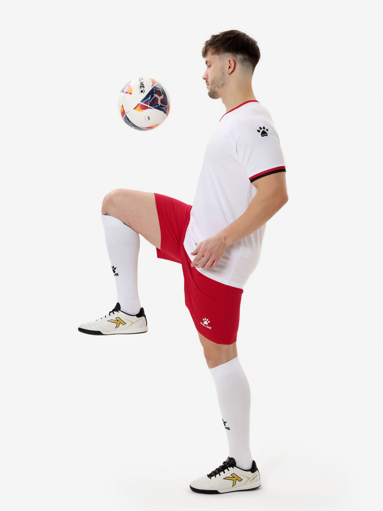 Футбольная форма Kelme Football Uniform Set 8551ZB11084-100 White