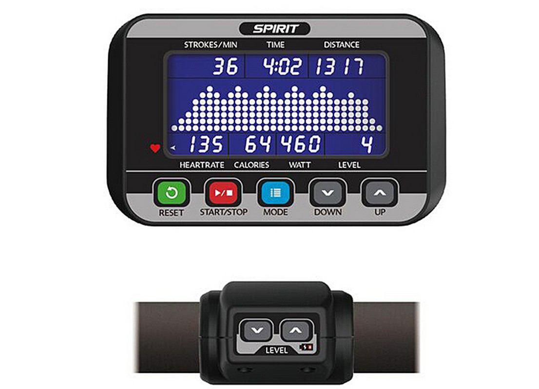 Гребной тренажер SPIRIT CRW800 Graphite gray
