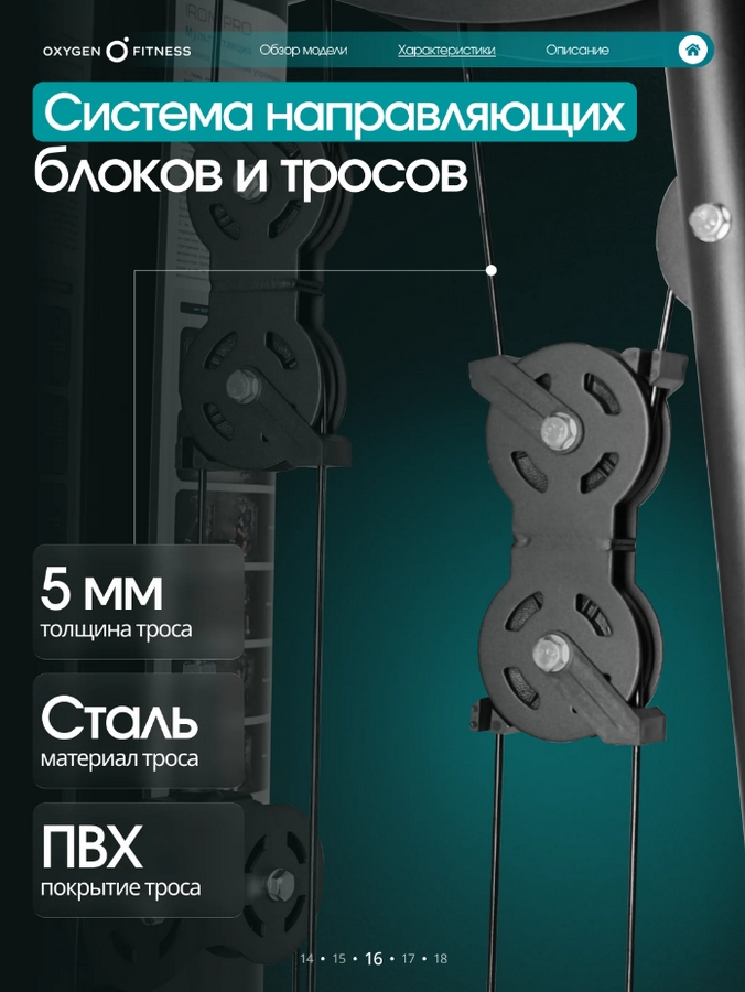 Силовой комплекс полукоммерческий Oxygen Fitness IRON PRO