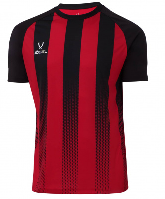 Футболка игровая Jogel Camp Striped Jersey, красный/черный