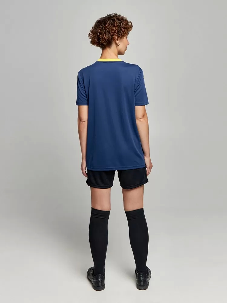 Футбольная форма Kelme Short-Sleeved Football Suit 8251ZB1003-416 Dark Blue\Black