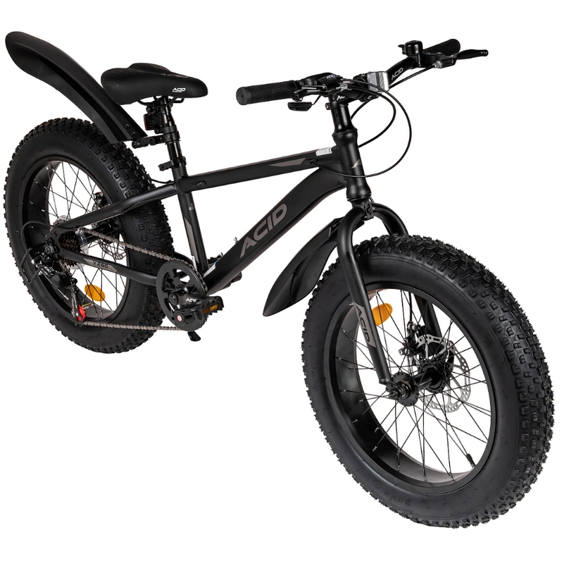 Велосипед 20" Acid Y 260 2026 056348 Black Flat\Dark Gray