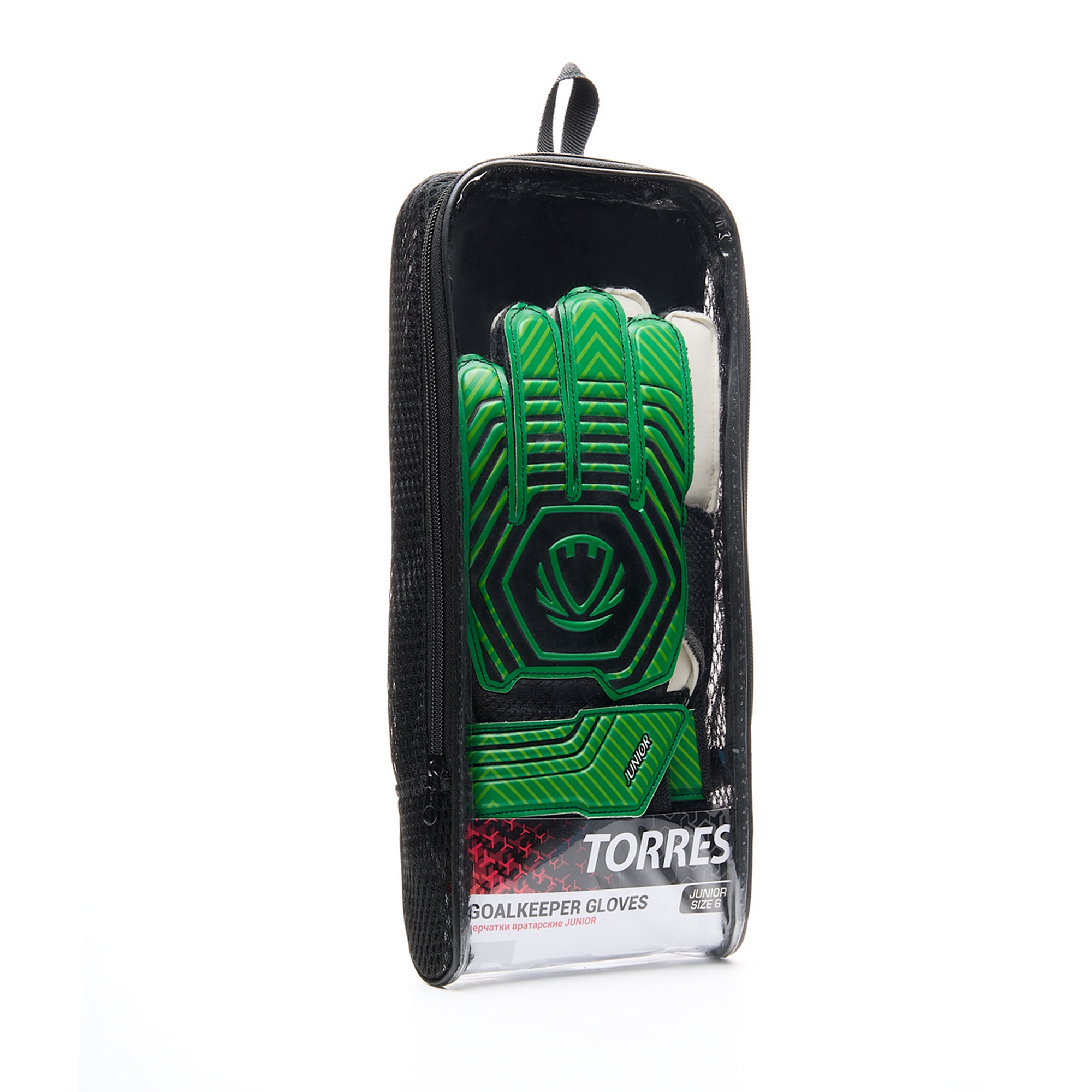 Перчатки вратарские Torres Junior FG0523606 черно-зеленый