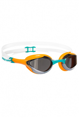 Очки для плавания Mad Wave Alien mirror M0427 28 0 07W оранжевый