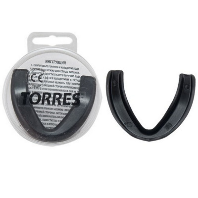Капа боксерская, евростандарт Torres PRL1023BK черный