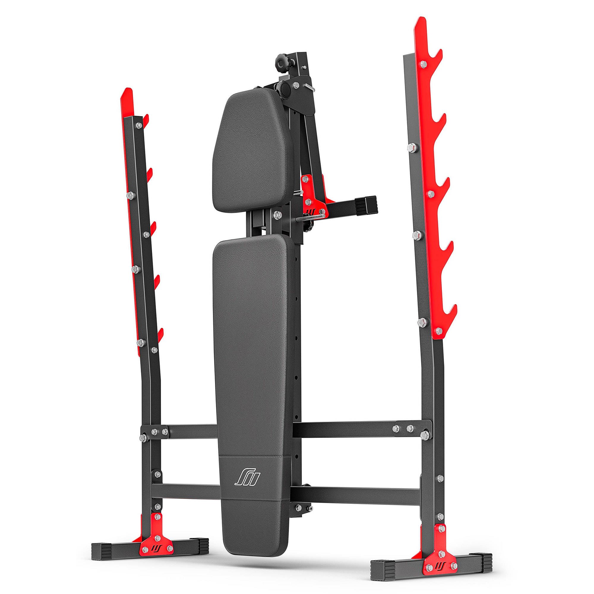 Cкамья для жима лежа с регулируемым углом наклона спинки Marbo MH-L107 2.0 | Premium Fitness