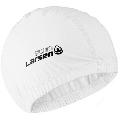 Шапочка плавательная Larsen Swim PU119 белый