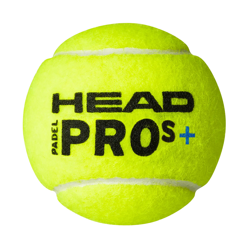 Мяч для падела, уп.3 шт, войлок,нат.резина Head Padel Pro S+ 540303 желтый
