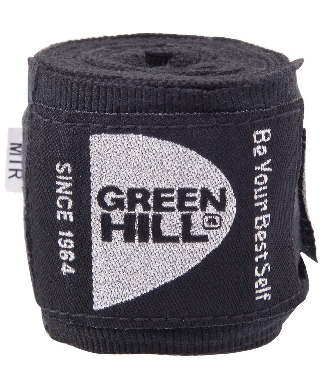 Бинт боксерский Green Hill BP-6232c, 3,5м, эластик черный