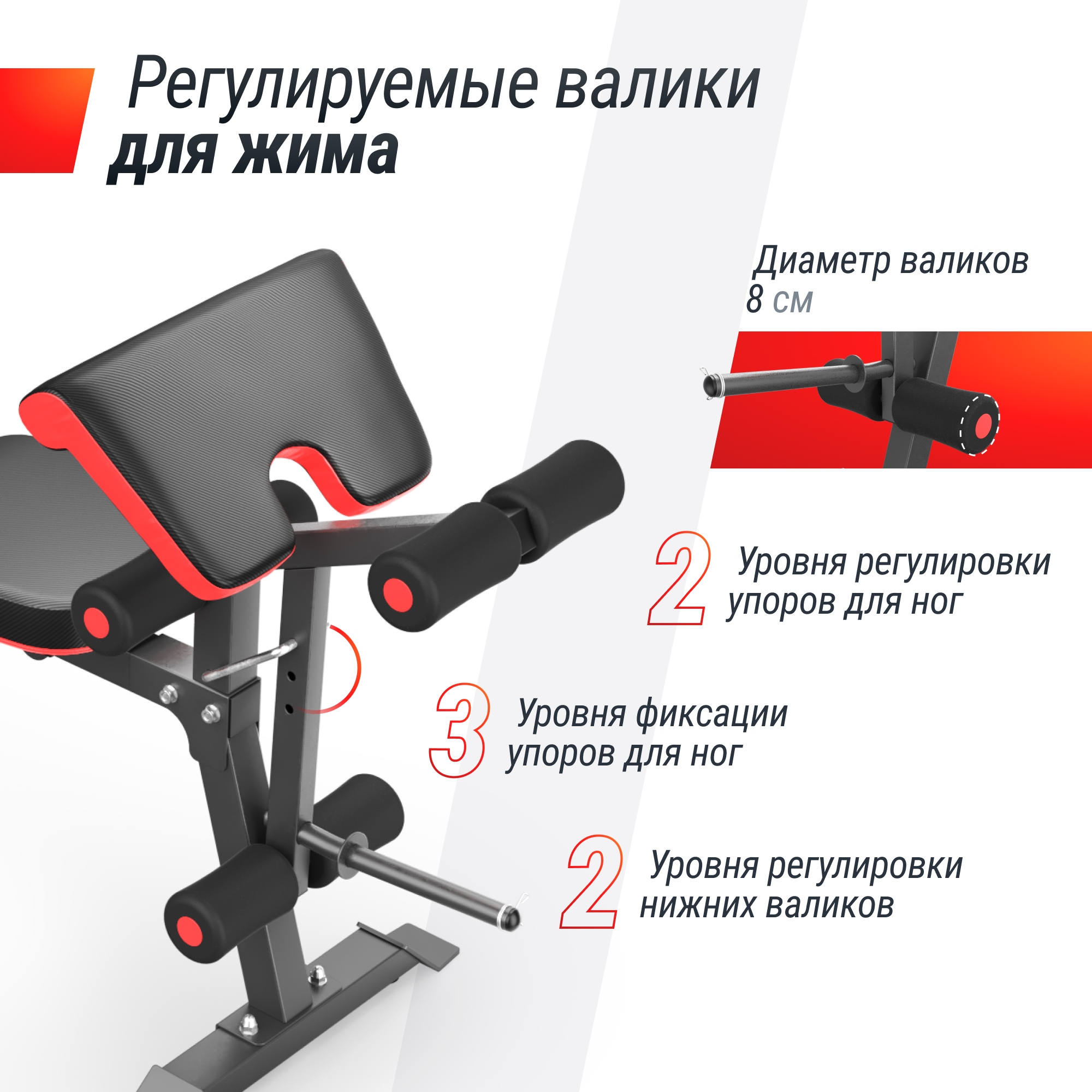 Скамья силовая универсальная UnixFit BENCH 160 BSBN160