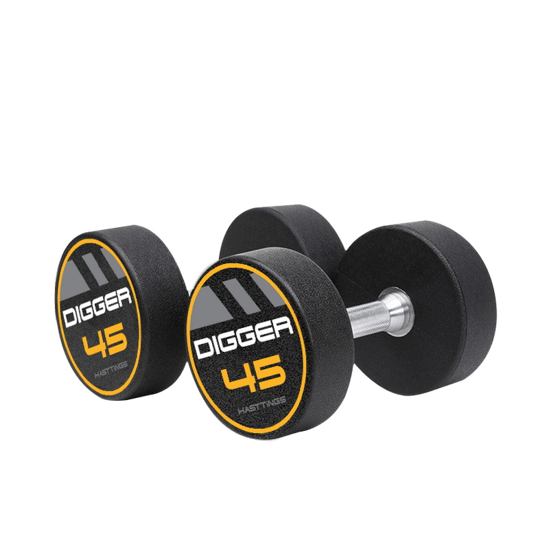 Комплект полиуретановых гантелей 5 пар от 37,5 до 47,5кг Hasttings Digger HD51D4C-37,5-47,5