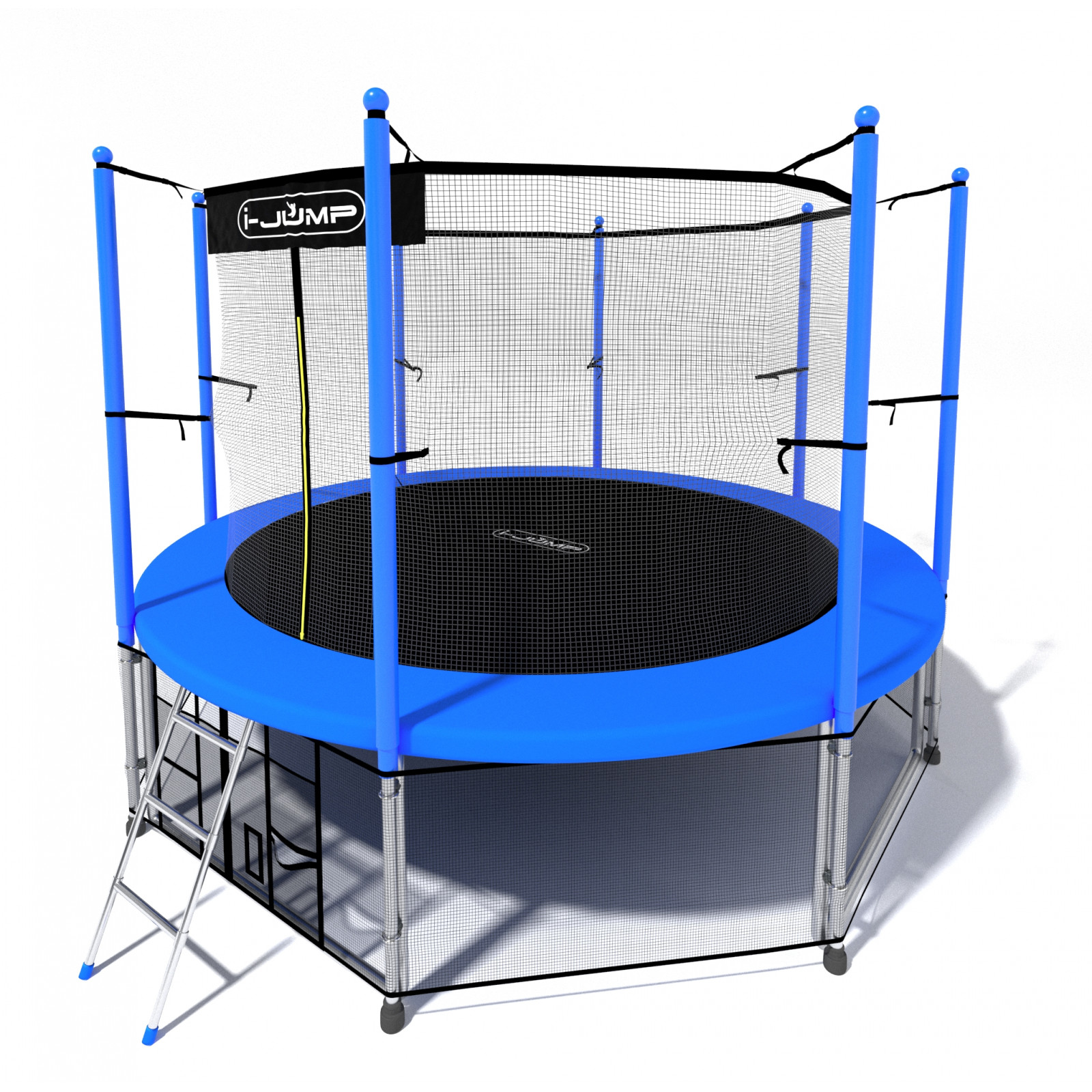 Батут i-Jump Classic Light 10ft с лестницей синий