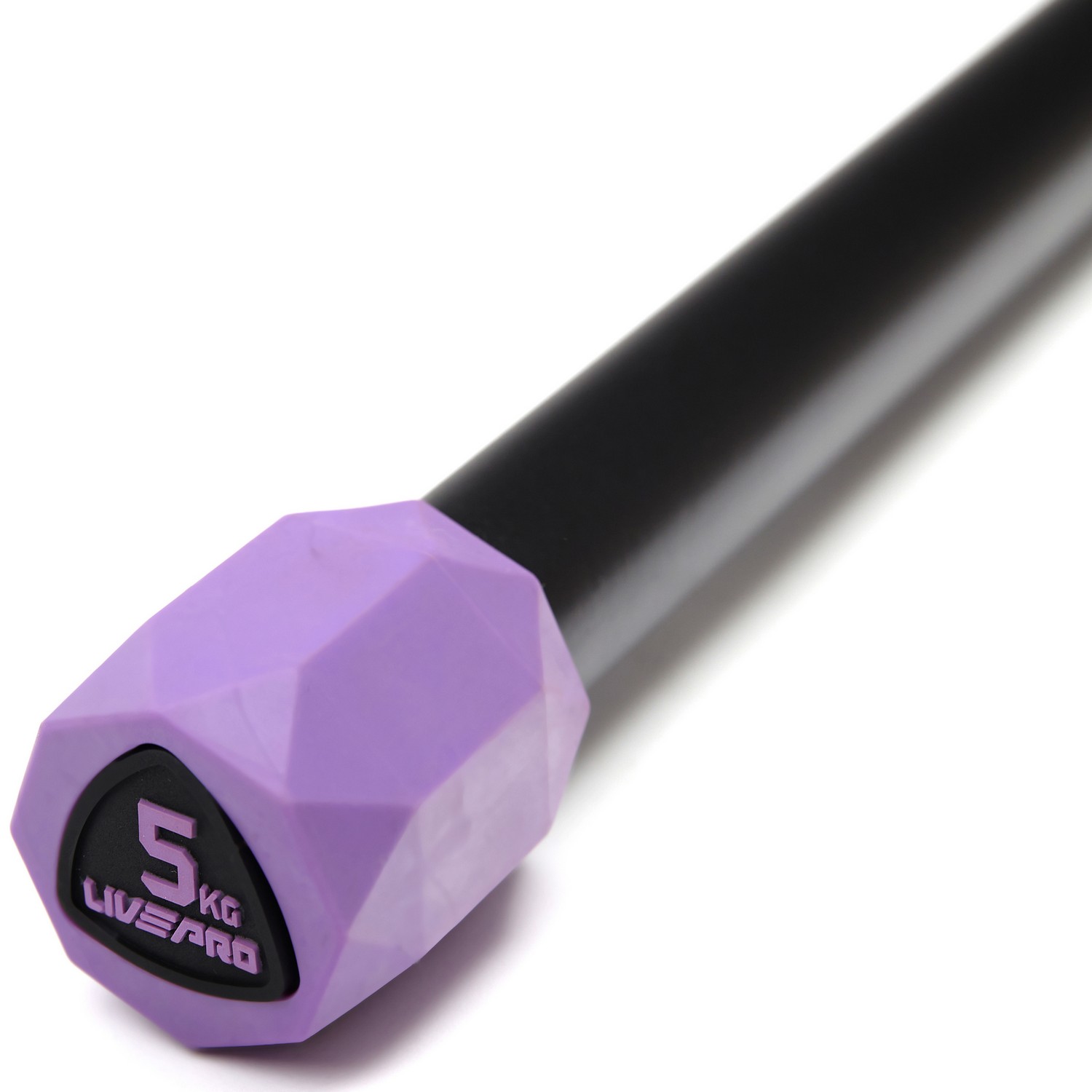 Гимнастическая палка Live Pro Weighted Bar LP8145-5 5 кг, фиолетовый\черный