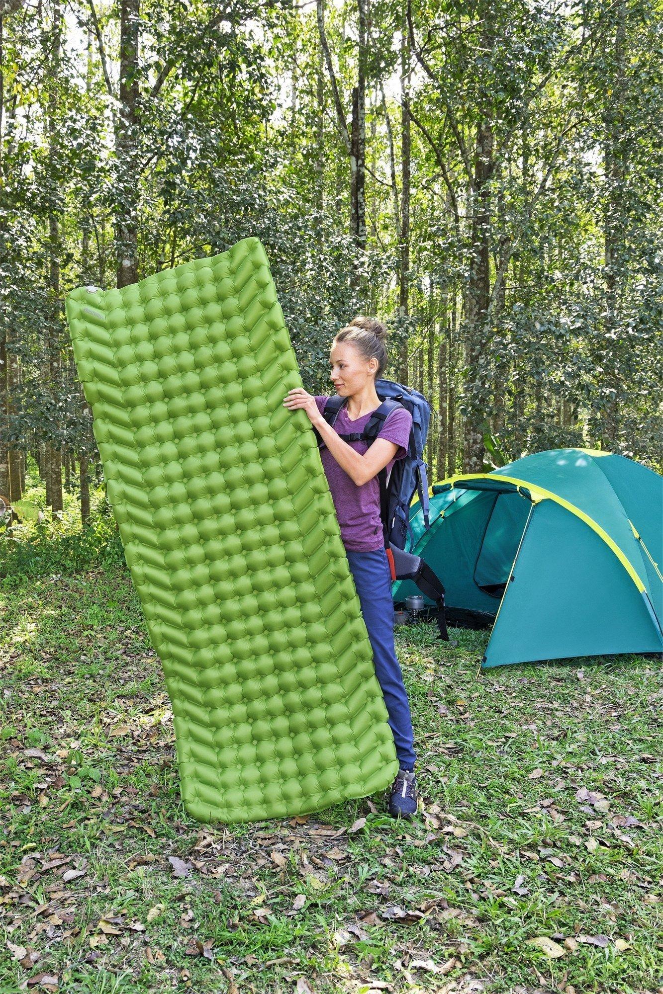 Надувной спальный коврик каремат 198x71x6,5см Bestway WanderLite 69616