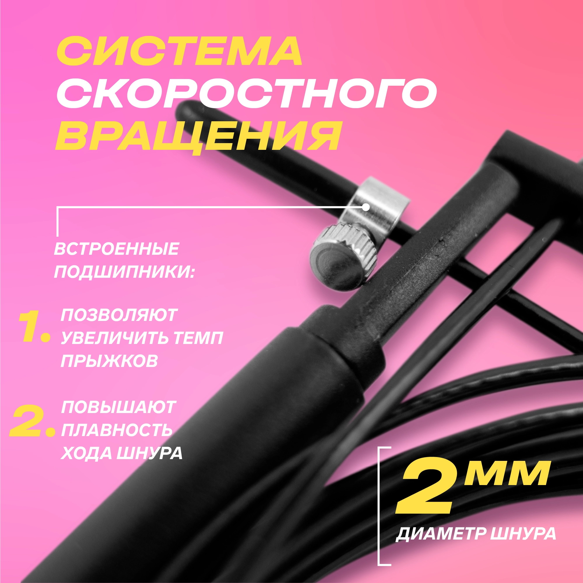 Скакалка скоростная 300 см PRCTZ SPEED JUMP ROPE PRO-SPEED PF2345