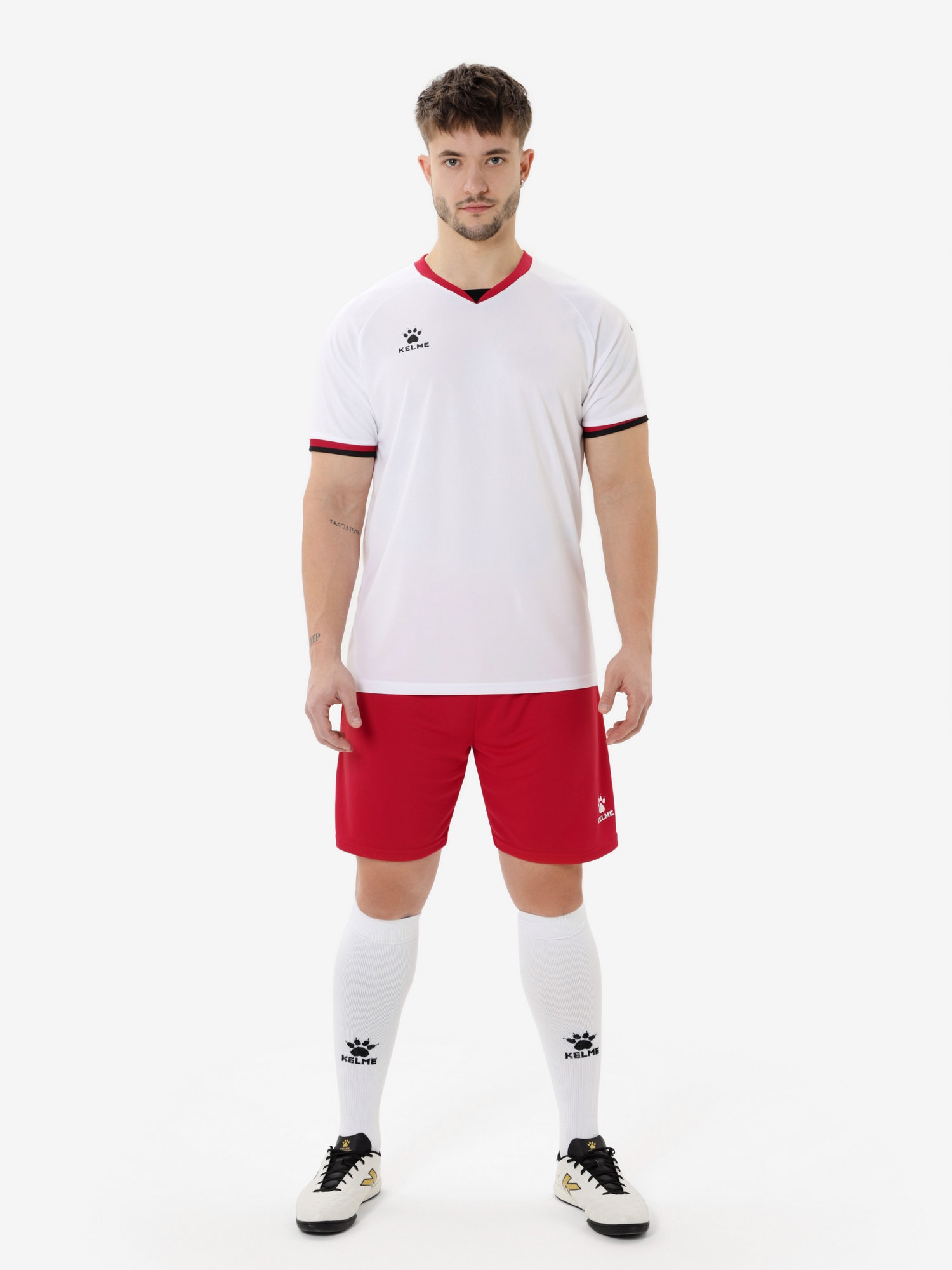 Футбольная форма Kelme Football Uniform Set 8551ZB11084-100 White