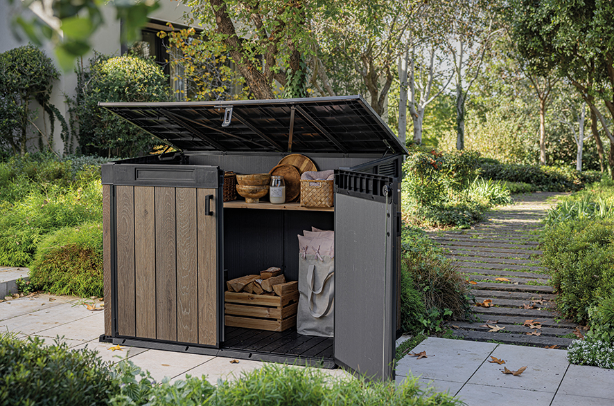 Ящик-шкаф Горизонтальный (Horizontal Shed) 2020 л. темно-коричневый (Walnut/орех)