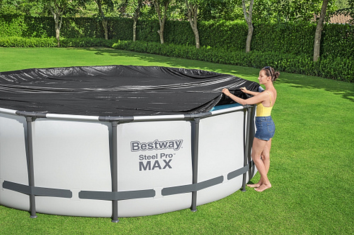 Чехол для круглого бассейна 457см Bestway 58038