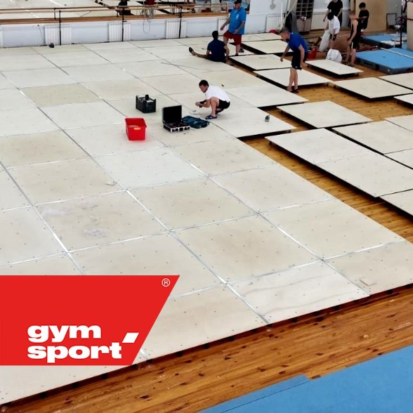 Помост для спортивной гимнастики пружинный GymSport STRONG 9х9 для ковра 9х9